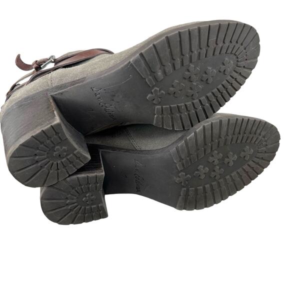 SAM EDELMAN the Hannah Lug Sole Booties in Gray Women's Size 7 - Picture 13 of 15